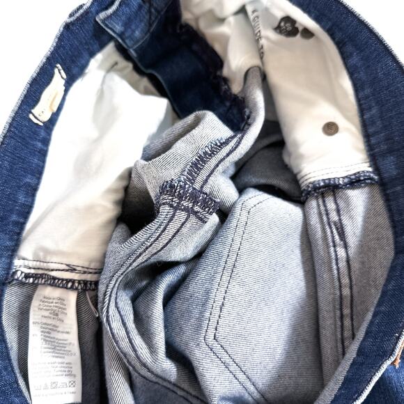 Madewell Cali Demi-Boot Jeans Star Mini Flare High Rise Cropped Jeans Blue 28 - Picture 9 of 16